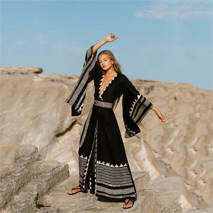 Swimwear Cover-Up Boho Dress