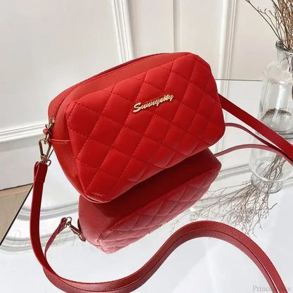 Tassel Embroidery Camera Crossbody Bag