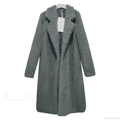 Teddy Bear Plush Turtleneck Overcoat