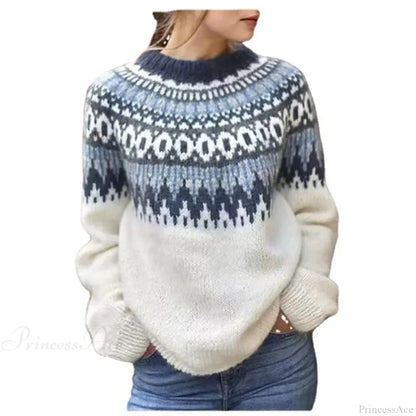 Thick Elegant White Sweater