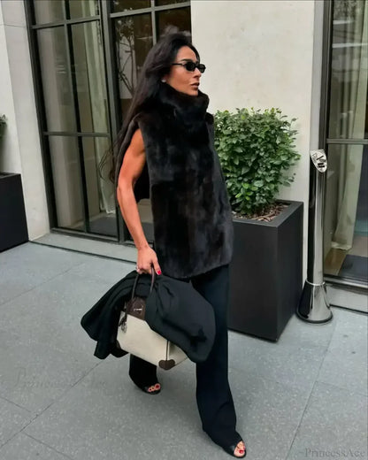 Thicken Warm Sleeveless Vest Coat