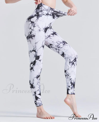 Tiedye Seamless Push Up Booty Pants Scrunch Sports Fitness High Waist Workout Yoga Leggings