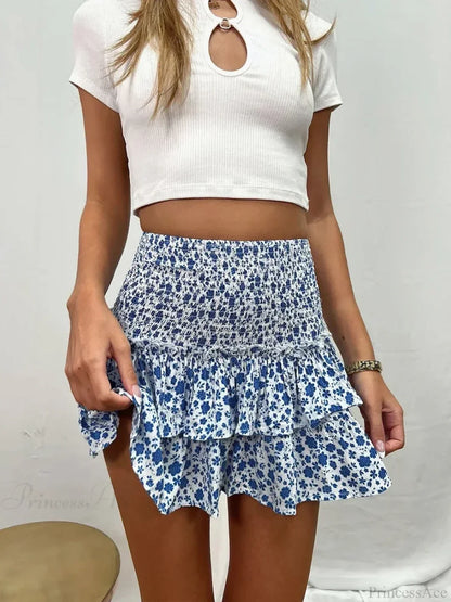 Tiered Ruffled Fairy Style Skirt