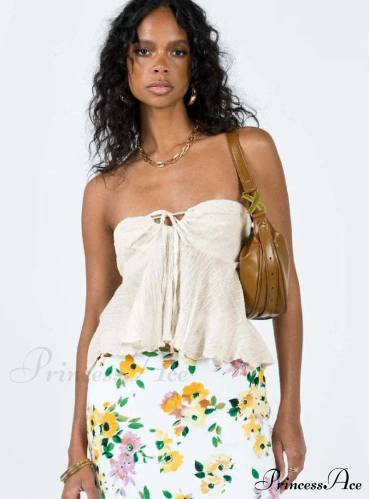 Top Girl Color Brief Solid Tank for Spice Off-Shoulder Women