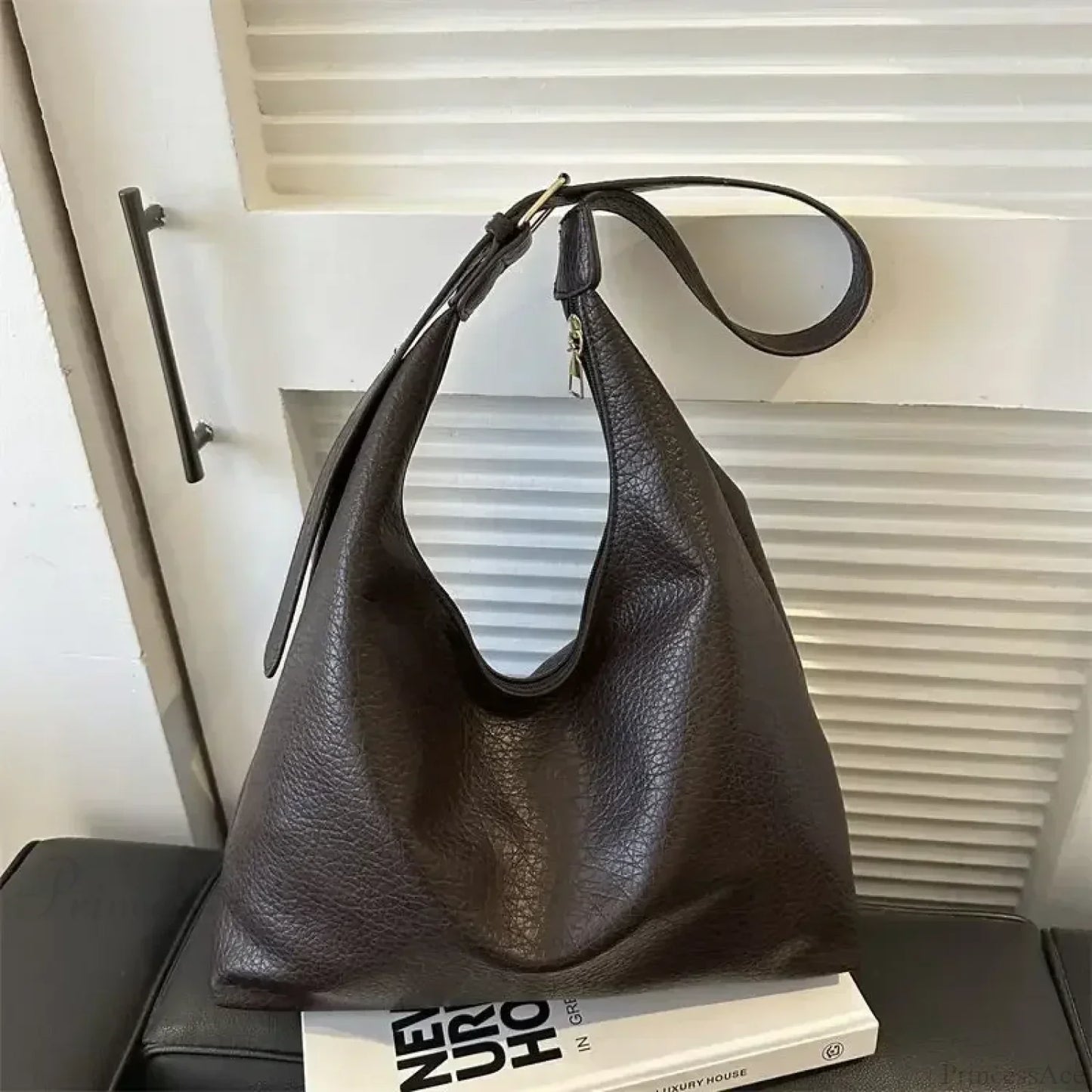 Trendy Leather Tote Shoulder Bag