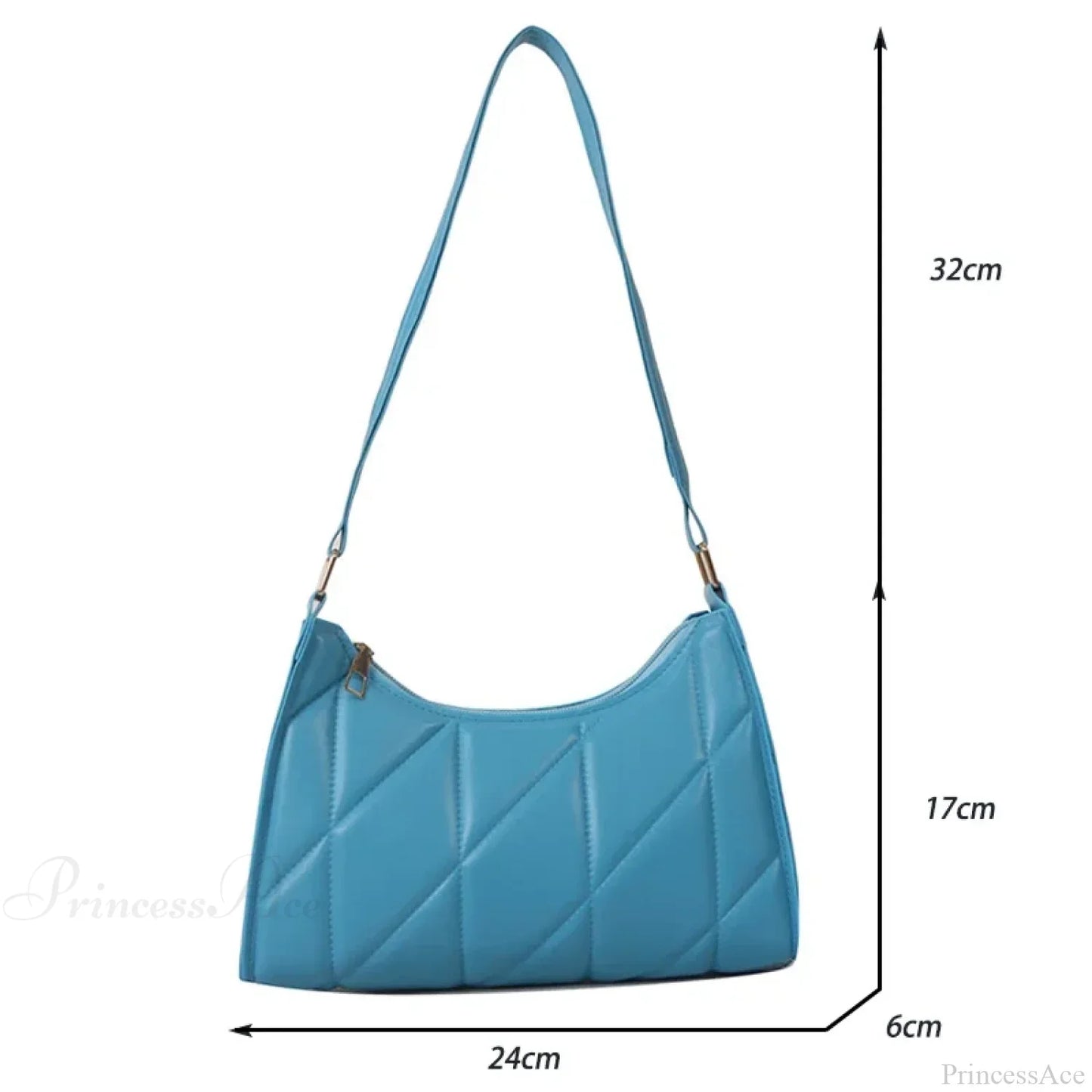 Trendy PU Leather Underarm Shoulder Bag