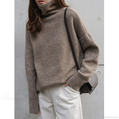 Turtleneck Cashmere Thickened Sweater