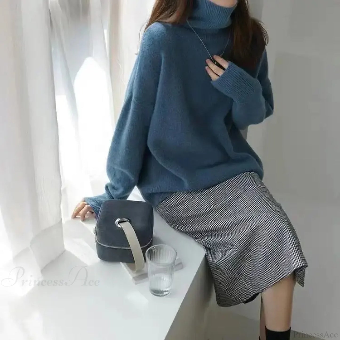 Turtleneck Cashmere Thickened Sweater