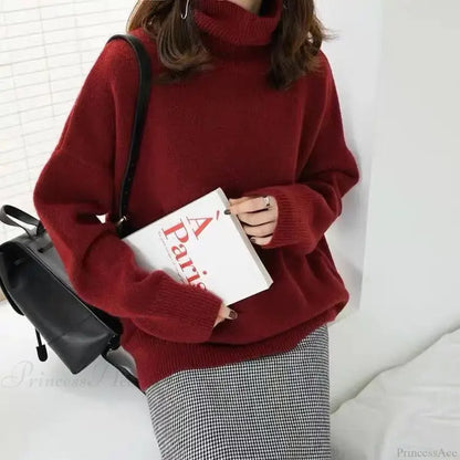 Turtleneck Cashmere Thickened Sweater