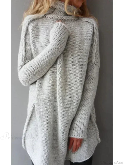 Turtleneck Loose Basic Sweater