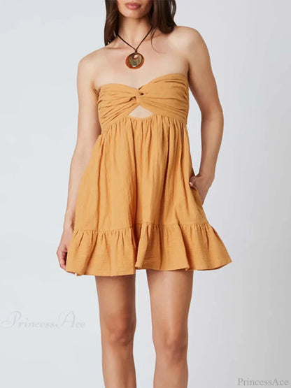 Twisted Cut-Out Mini Dress