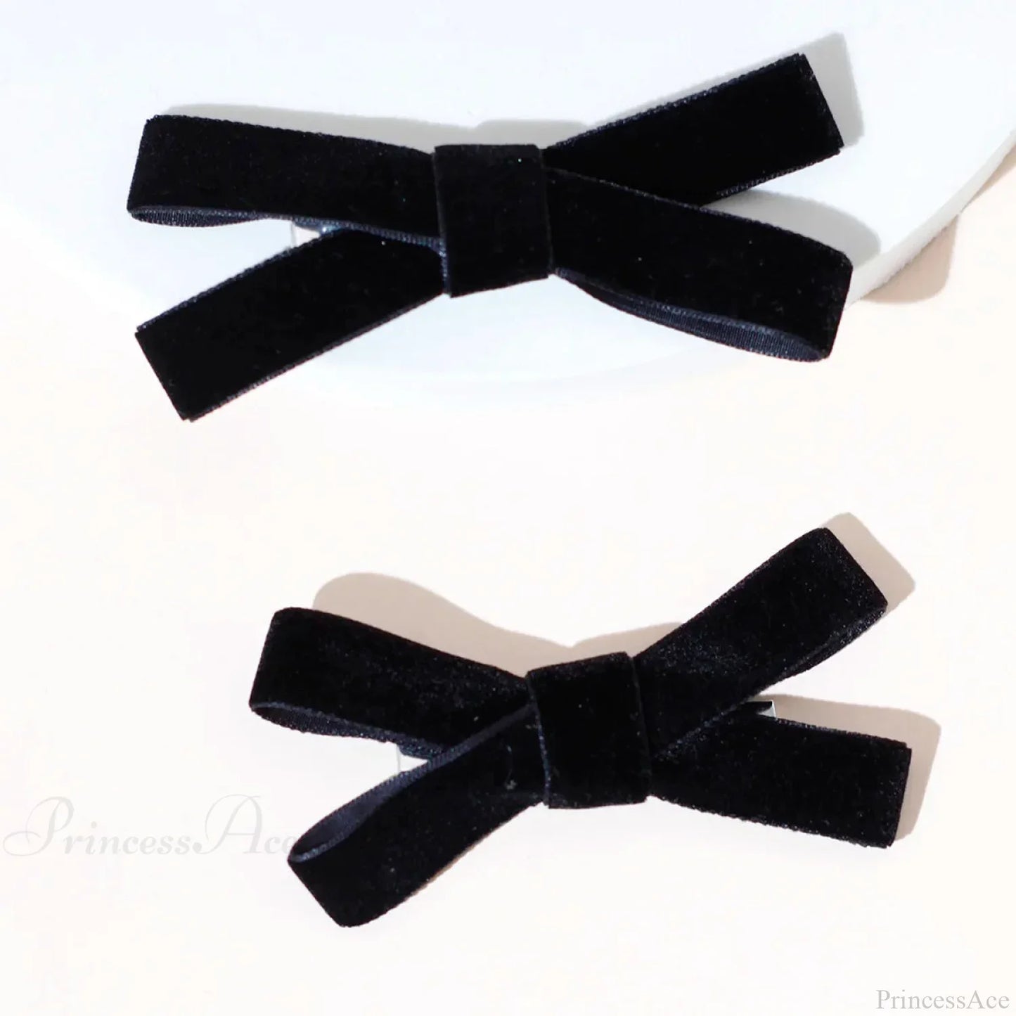 Velvet Black Head Bow Headdress - Hair Accessory