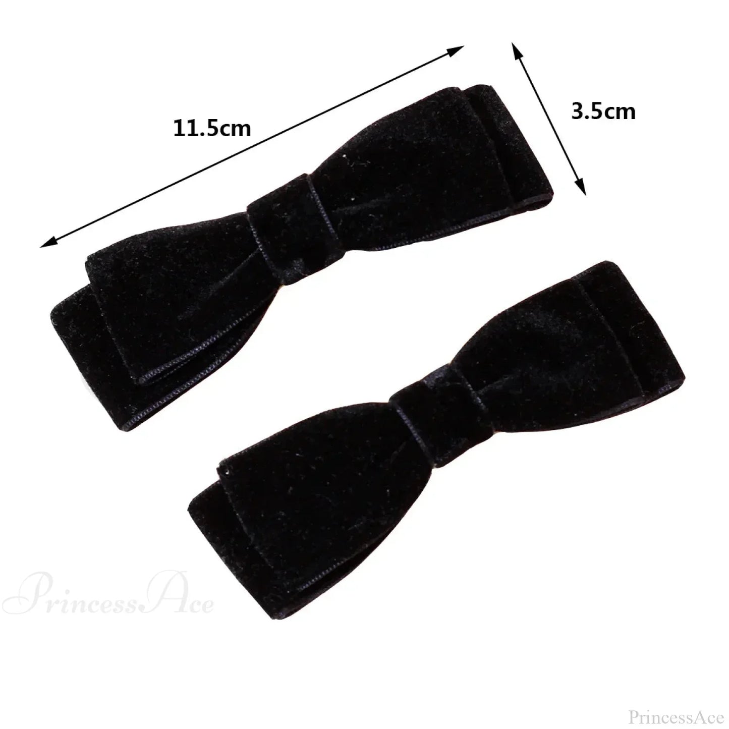 Velvet Black Head Bow Headdress - Hair Accessory