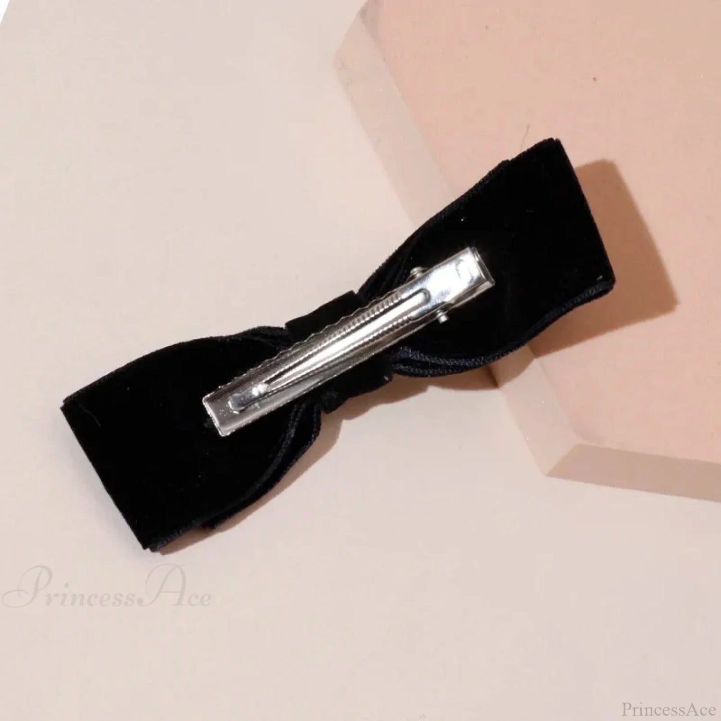 Velvet Black Head Bow Headdress - Hair Accessory