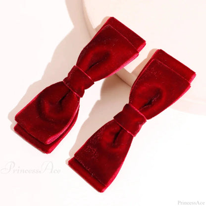 Velvet Black Head Bow Headdress - Hair Accessory