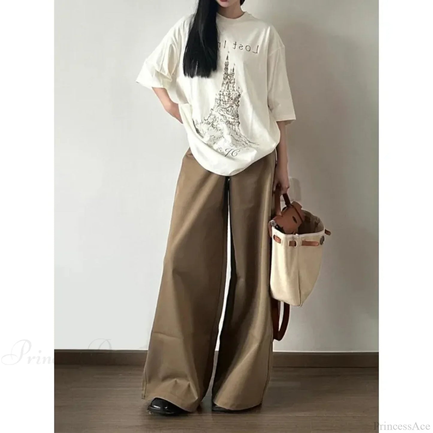 Vintage Denim Wide Leg Pants