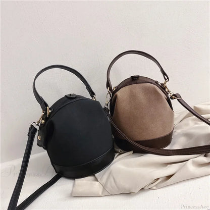 Vintage Fashion Female Bucket Shoulder Handbag