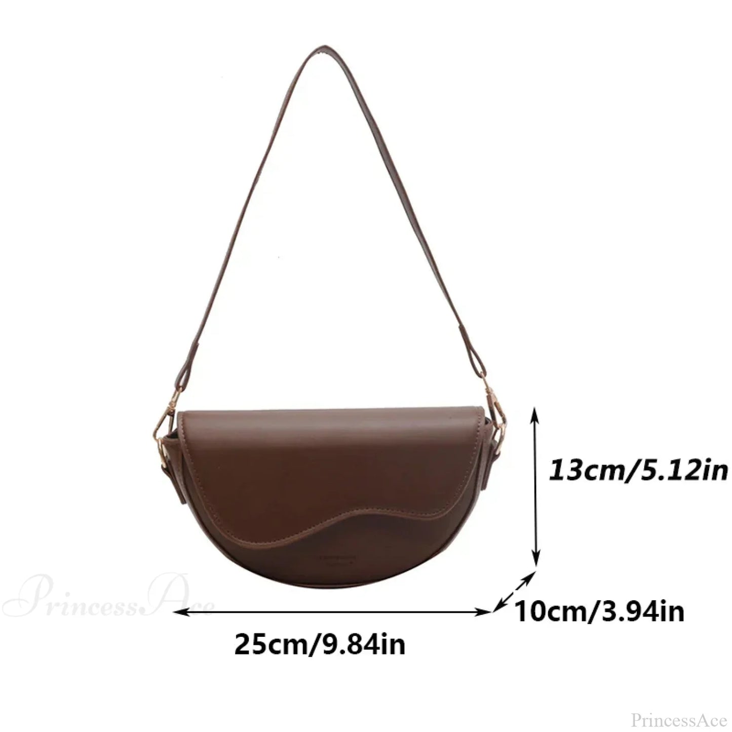 Vintage Flap Small Saddle Crossbody