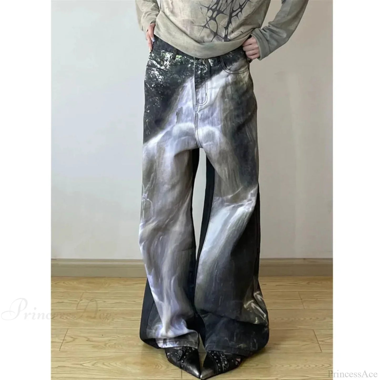 Vintage Gothic Elevated Waist Pant