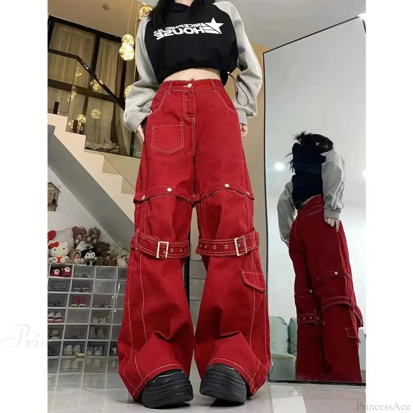 Vintage Gothic Merging Cargo Pant