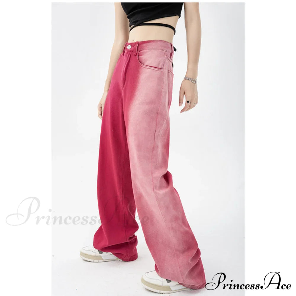Vintage High Waist Streetwear Fashion Jeans