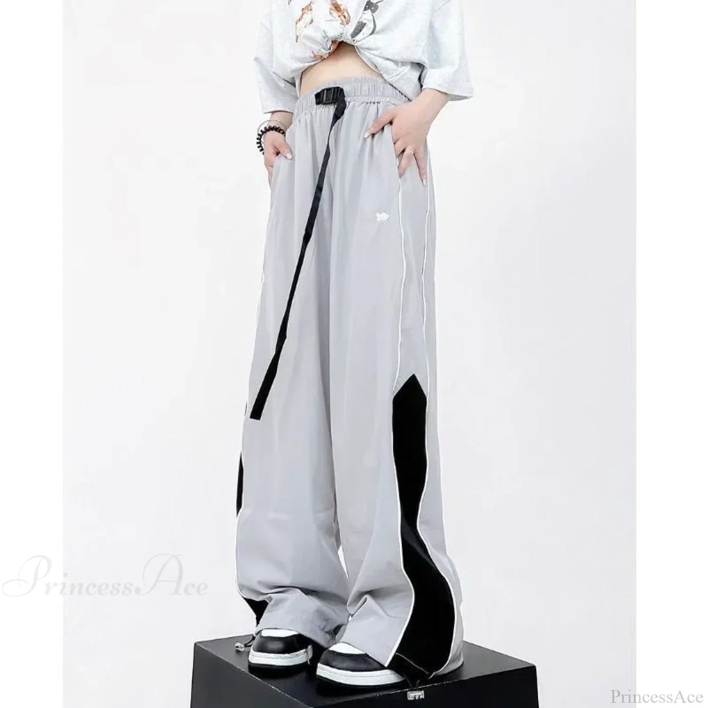 Vintage Jogging Sweatpants Wide Leg Pants