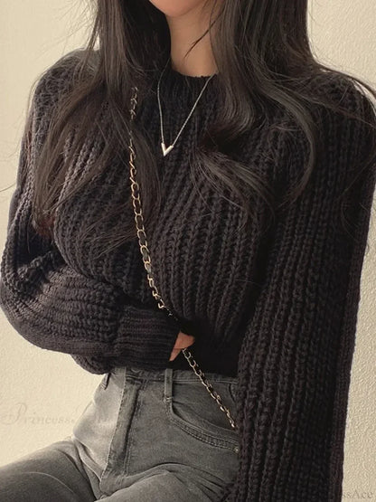Vintage Lantern Long Sleeve Sweater