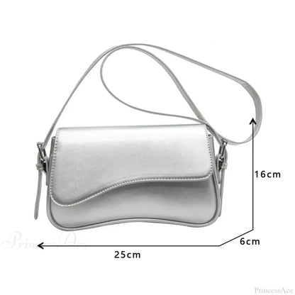 Vintage Leather Designer Crossbody Shoulder Bag