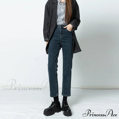 Vintage Mid Waist Elegant Skinny Jeans