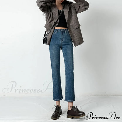 Vintage Mid Waist Elegant Skinny Jeans