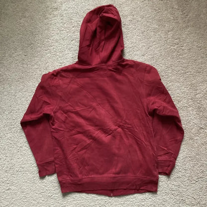Vintage Skull Wing Zip Up Hoodie