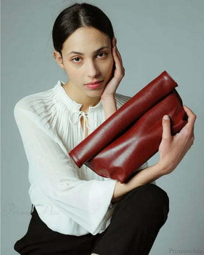 Vintage Soft PU Leather Clutch Wristlet