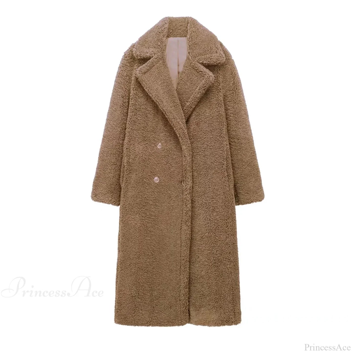 Vintage Wool Blend Double-Breasted Overcoat