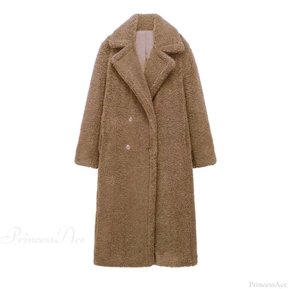 Vintage Wool Blend Double-Breasted Overcoat