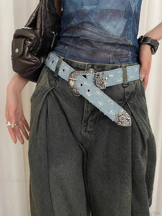 Vintage Y2K Dark Jeans Strap
