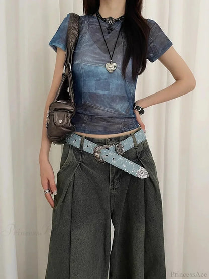 Vintage Y2K Dark Jeans Strap