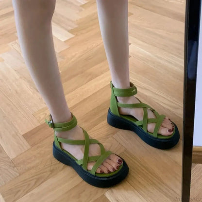 Warrior Chunky Gothic Elevated Sandal