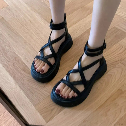 Warrior Chunky Gothic Elevated Sandal