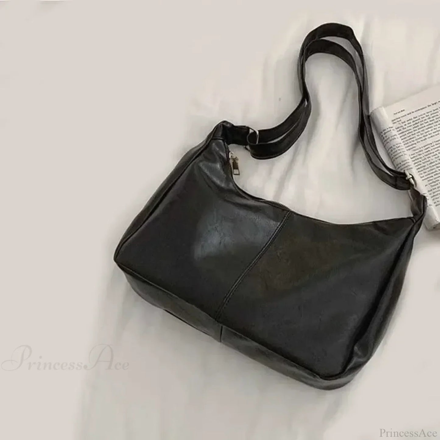 Weaving Straw Top-Handle Shoulder Bag