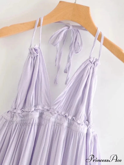 Weekend Getaway Stylish Linen Skater Dress