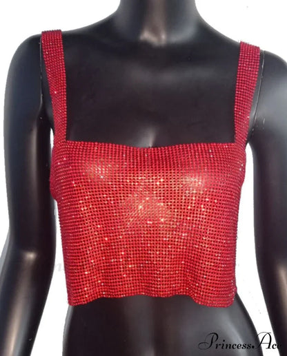 WENDY TOP WITH RHINESTONES