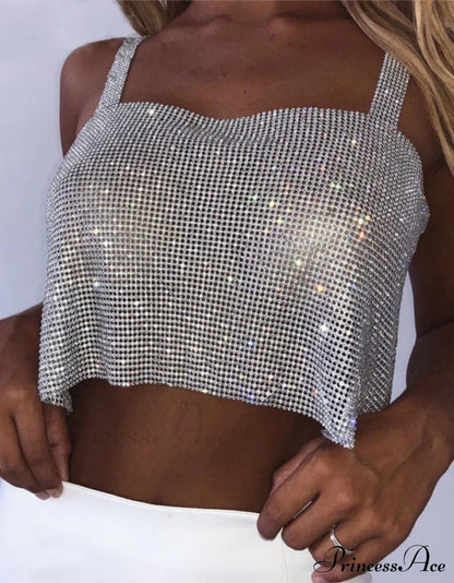 WENDY TOP WITH RHINESTONES