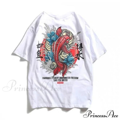 White Cartoon Female Kawaii Tops Tee