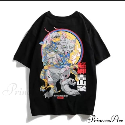 White Cartoon Female Kawaii Tops Tee