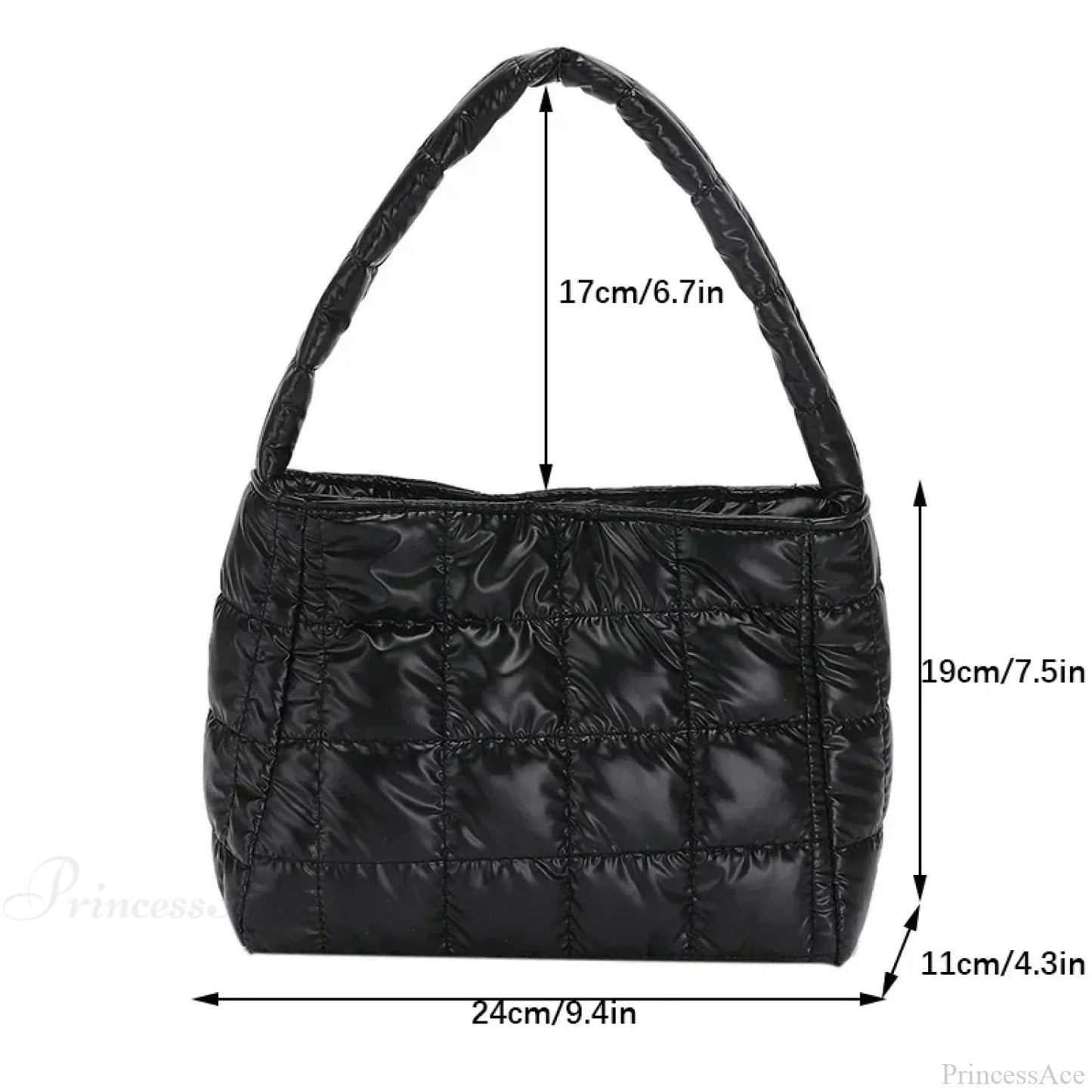 Winter Cotton Casual Tote Shoulder Handbag