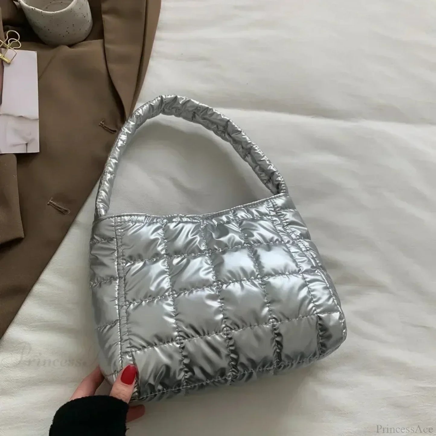 Winter Cotton Casual Tote Shoulder Handbag
