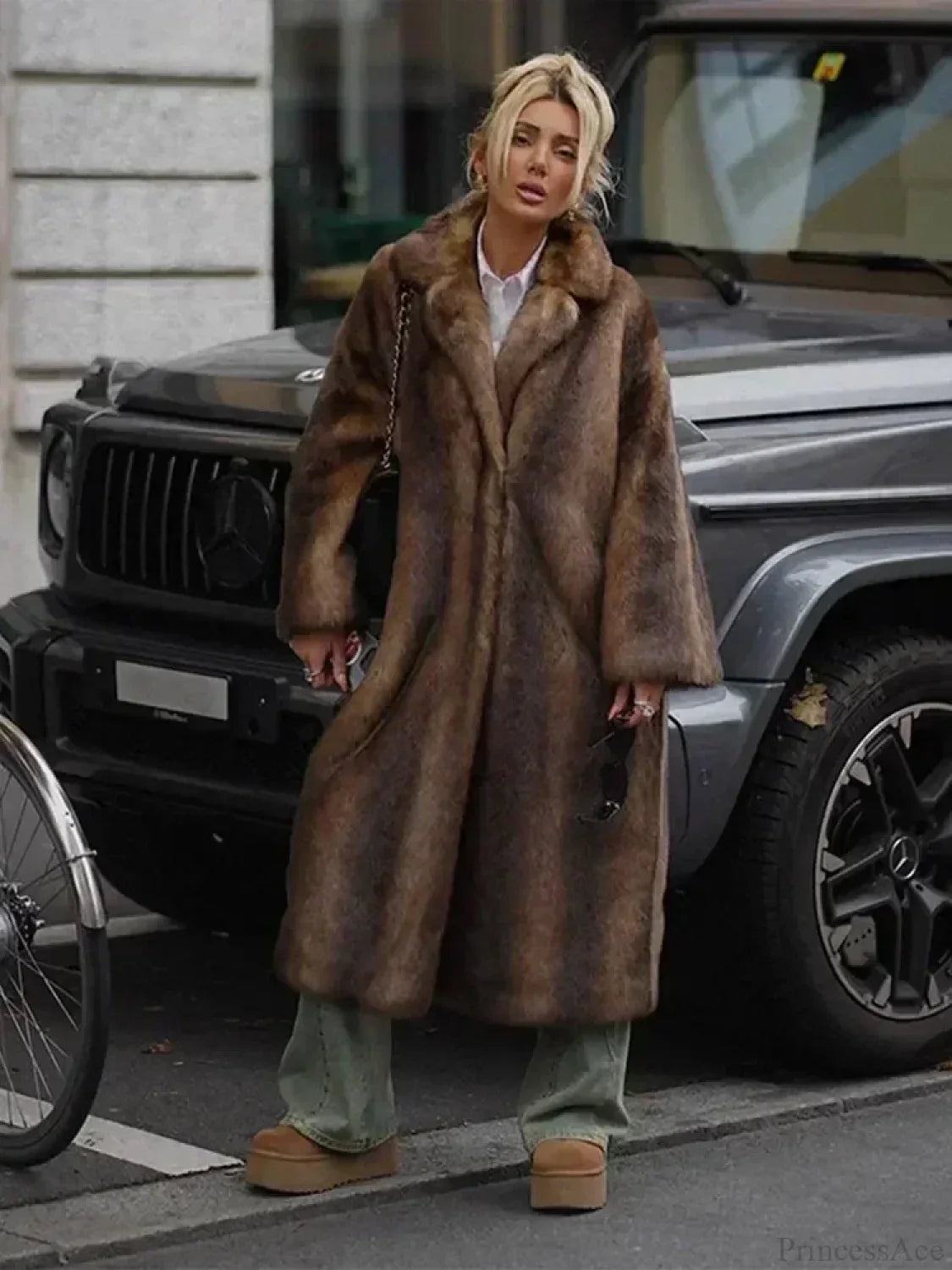 Winter Lapel Loose Long Coat
