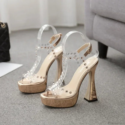 Women's Modern Sweet Butterfly-knot Sexy Rhinestone Silk Ribbon Thin High Heeled Sandals Purple Party High Heel
