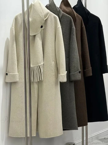 Woolen Single Button Full Sleeve Overcoat