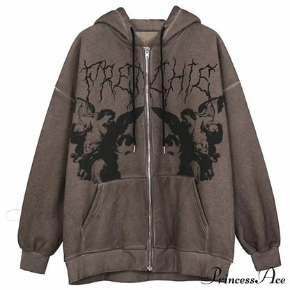 Y2K Butterfly Print Hoodies